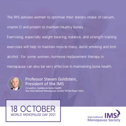 World Osteoporosis Day 2021 and Menopause