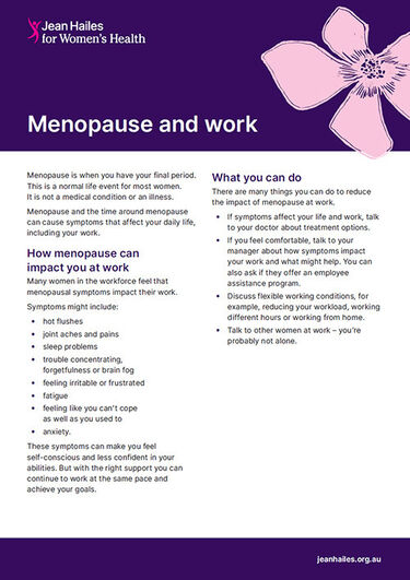 Menopause and the Workplace