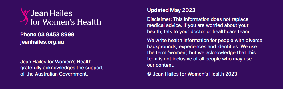 Menopause Fact Sheets