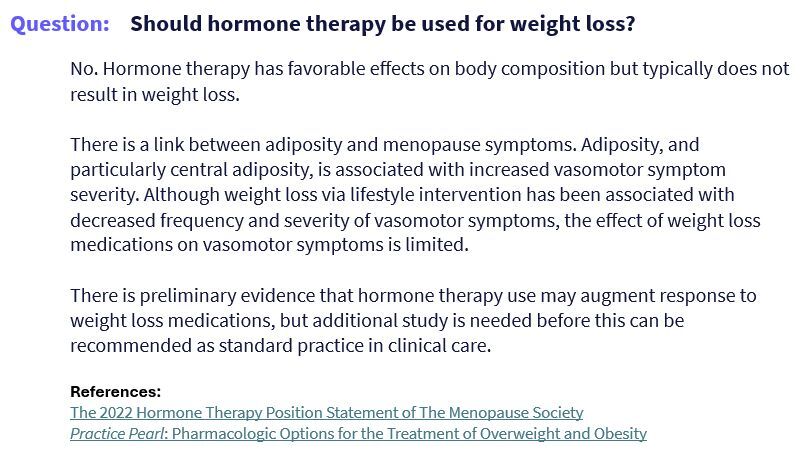 Image for the Tweet beginning: Question: Should hormone therapy be